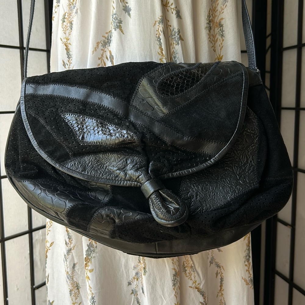 Rare vintage 80' bag leather